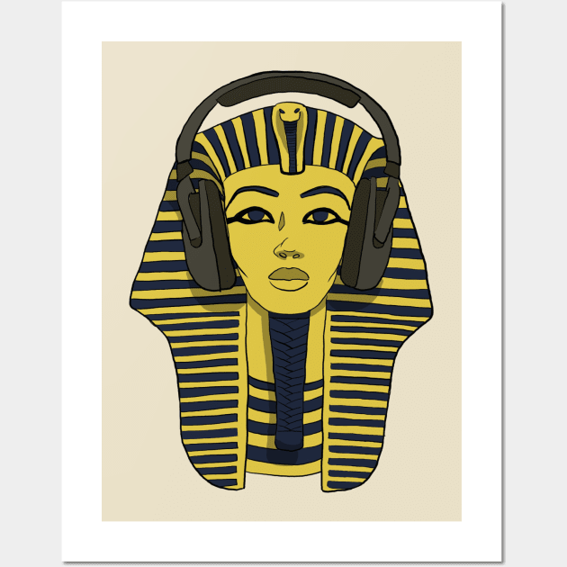 DJ Pharaoh in color Wall Art by noodworth